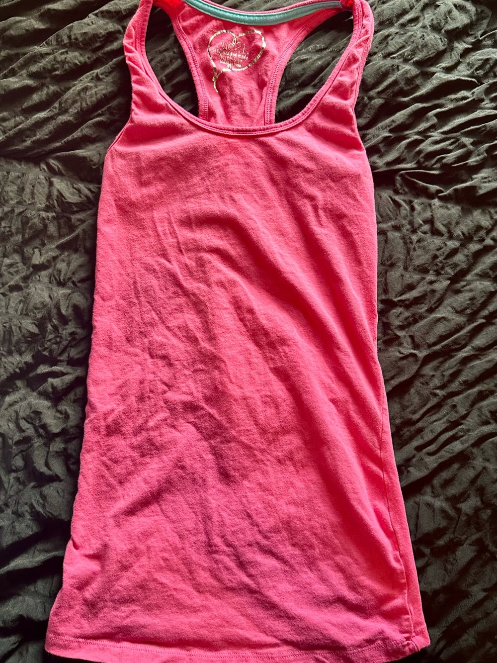 Women's y2k rue 21 Hot Pink Tank Top